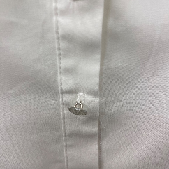 NY & Company White Button up blouse - Picture 4 of 4